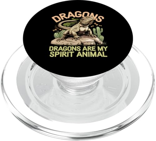 Reptilien Bartdrache Kunst Terrarium Zubehör Eidechse PopSockets PopGrip für MagSafe von Bearded Dragon Shirts for Men Reptile Lover Design