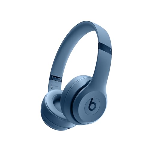 beats Solo 4 - Kabelloser Bluetooth On-Ear Kopfhörer, Apple & Android kompatibel, Bis zu 50 Stunden Akkulaufzeit - Schieferblau von beats