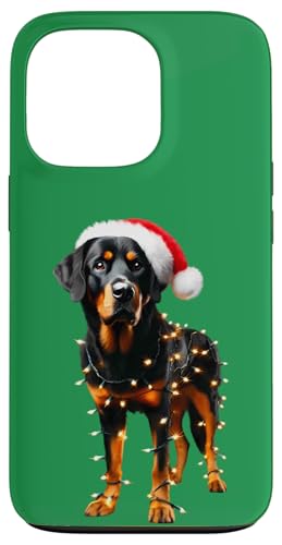 Hülle für iPhone 13 Pro Beauceron Weihnachtsmannmütze, Weihnachtsbeleuchtung, Hundebesitzer, Mutter, Vater, Liebhaber von Beauceron Christmas Products