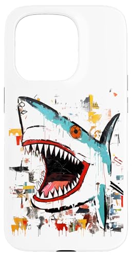 Hülle für iPhone 15 Pro Fierce Shark Expression Abstrakter urbaner Stil von Beautiful Abstract Art Collection, Many More Here