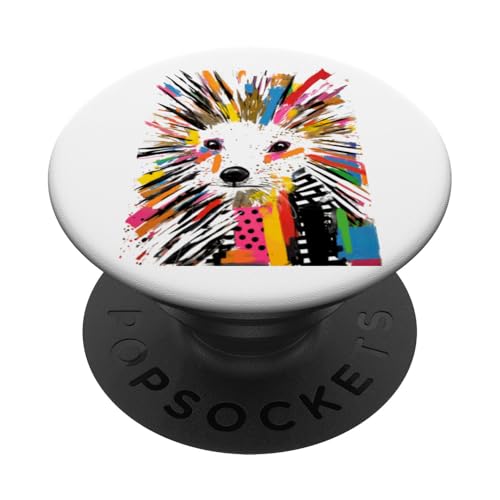 Vibrant Igel Abstrakte Kunst Explosion PopSockets Klebender PopGrip von Beautiful Abstract Art Collection, Many More Here