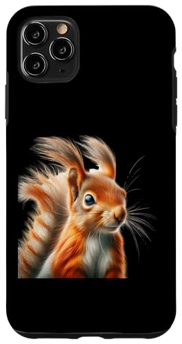 Hülle für iPhone 11 Pro Max Rotes Eichhörnchen-Natur-T-Shirt, Wildtier-Art-Hemd von Beautiful Animals Gifts and Shirts