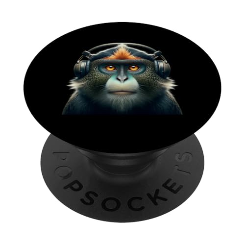 Pygmy Marmoset Shirt Affe Portrait Wildlife Exotic Ape Tee PopSockets mit austauschbarem PopGrip von Beautiful Animals Gifts and Shirts