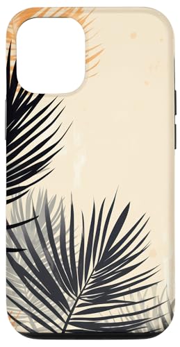 Hülle für iPhone 12/12 Pro Palmblätter abstrakte Vegetation Grafik Malerei von Beautiful Floral Flower Pattern