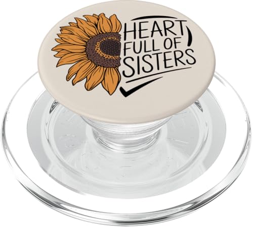 Herz voller Schwestern Sonnenblume Boho Damen Liebe PopSockets PopGrip für MagSafe von Beautiful Sunflower Artwork Nature and Flower