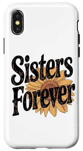 Hülle für iPhone X/XS Sisters Forever Sonnenblume Family Bond Nature von Beautiful Sunflower Artwork Nature and Flower