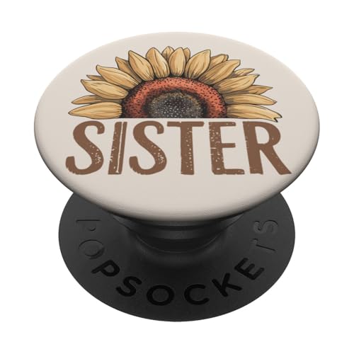 Sunflower Sisters: Kunst für Geschwisterbindung und Natur PopSockets Klebender PopGrip von Beautiful Sunflower Artwork Nature and Flower