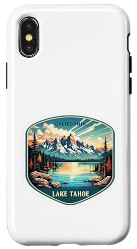 Hülle für iPhone X/XS Vintage California Lake Tahoe Retro Reise Abenteuer von Beautiful World