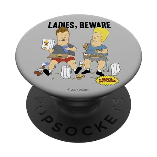 Beavis and Butt-Head Ladies Beware PopSockets Klebender PopGrip von Beavis and Butt-Head