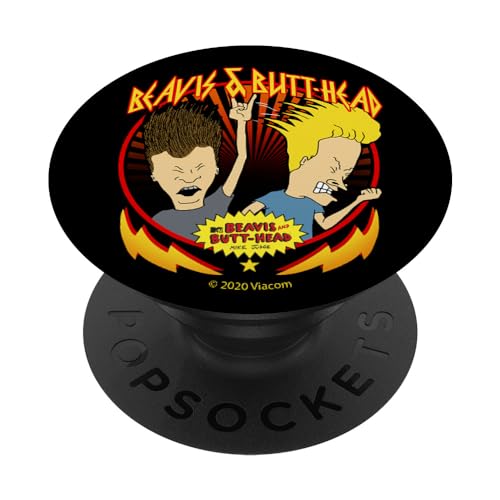 Beavis and Butt-Head Rock On Portrait PopSockets Klebender PopGrip von Beavis and Butt-Head