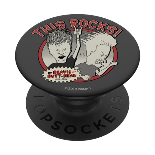 Beavis and Butt-Head This Rocks! Head Banging Circle Logo PopSockets Klebender PopGrip von Beavis and Butt-Head