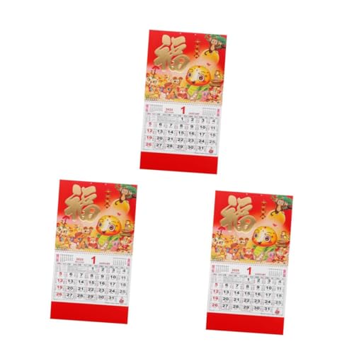 3 Stück 2025 Kalenderjahr Der Schlange Chinesischer Wandkalender Schlangenjahr- Kalender Schlangenjahr Bürobedarf Im Chinesischen Stil Schlangenkalender Volles Jahr Papier Beavorty von Beavorty