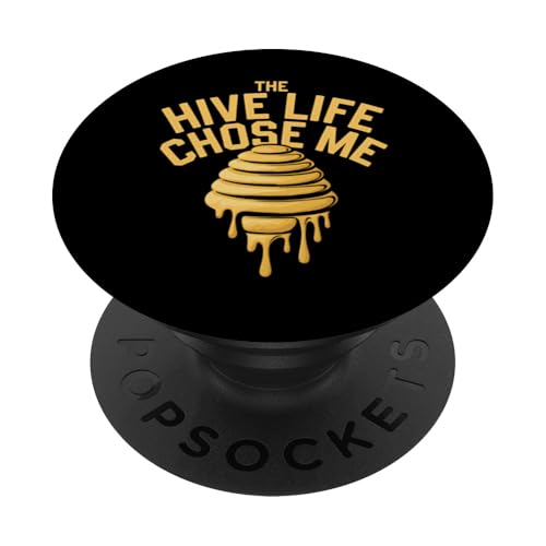 Imkerei Humor Lustiger Imker Bienenstock Witze Save the Bees PopSockets Klebender PopGrip von Bee Lover Hive Humor Pollinator Protector Puns