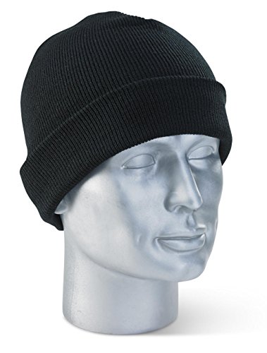 BeeSwift Schwarze Watch Beanie, Schwarz, M von Beeswift