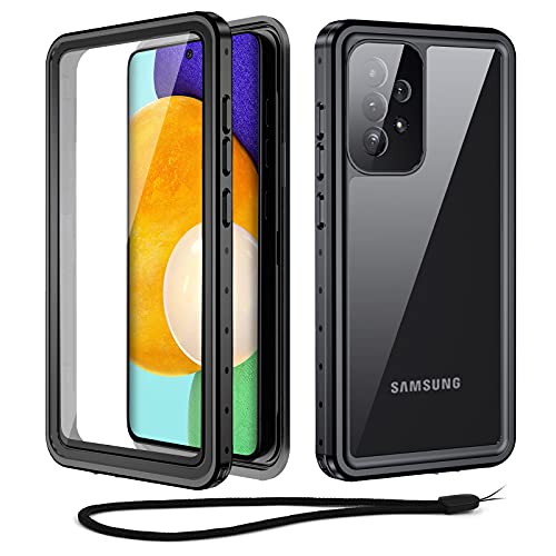 Beeasy für Samsung Galaxy A52s 5G Hülle, IP68 Wasserdicht Outdoor Handyhülle Samsung A52 4G&5G 360 Grad Schutzhülle mit Displayschutz, Stoßfest Staubdicht Sturzfest Bumper Case, Schwarz von Beeasy