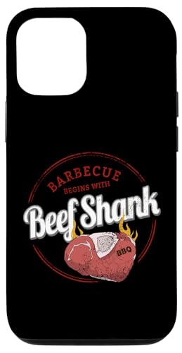 Beef Shank Barbecue Rinderhaxe Vintage BBQ Grill Vatertag Hülle für iPhone 12/12 Pro von Beef Shank Barbecue Rinderhaxe BBQ Grill Vatertag