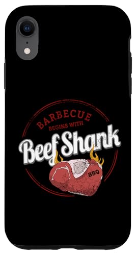 Beef Shank Barbecue Rinderhaxe Vintage BBQ Grill Vatertag Hülle für iPhone XR von Beef Shank Barbecue Rinderhaxe BBQ Grill Vatertag