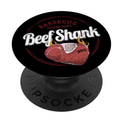 Beef Shank Barbecue Rinderhaxe Vintage BBQ Grill Vatertag PopSockets Klebender PopGrip von Beef Shank Barbecue Rinderhaxe BBQ Grill Vatertag