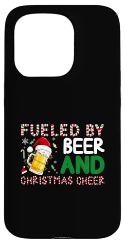 Hülle für iPhone 15 Pro Angetrieben von Bier und Weihnachtsstimmung von Beer Drinking Christmas Family Matching Fun Gifts