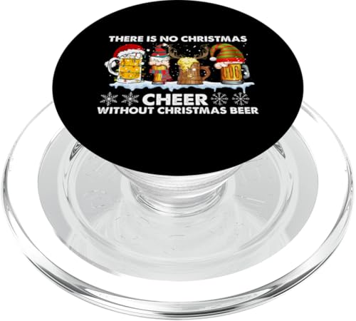 Ohne Weihnachtsbier gibt es keine Weihnachtsstimmung PopSockets PopGrip für MagSafe von Beer Drinking Christmas Family Matching Fun Gifts