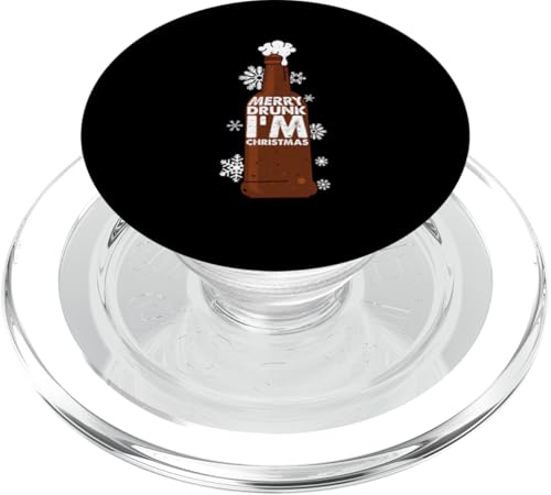 Weihnachten Bier Weihnachtsmann Lustig Trinken Merry Fun PopSockets PopGrip für MagSafe von Beer Drinking Christmas Family Matching Fun Gifts