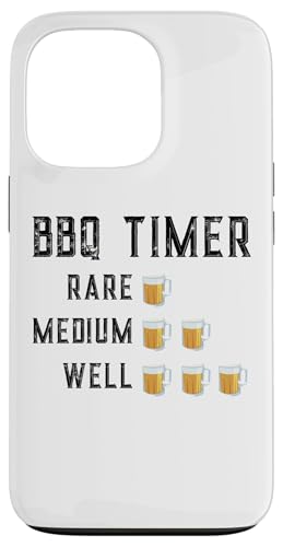 Hülle für iPhone 13 Pro Lustiger Grill-Timer für Bierliebhaber, seltener Mittelbrunnen von Beer Lover and Meat Smoking Pitmasters Barbeque