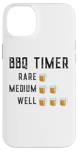 Hülle für iPhone 14 Plus Lustiger Grill-Timer für Bierliebhaber, seltener Mittelbrunnen von Beer Lover and Meat Smoking Pitmasters Barbeque