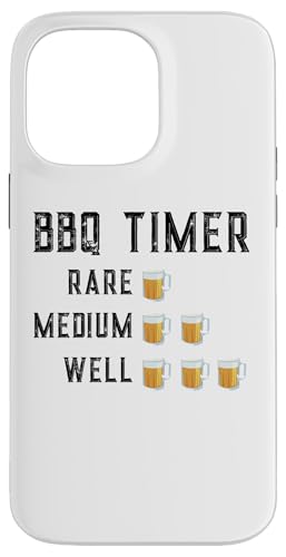 Hülle für iPhone 14 Pro Max Lustiger Grill-Timer für Bierliebhaber, seltener Mittelbrunnen von Beer Lover and Meat Smoking Pitmasters Barbeque