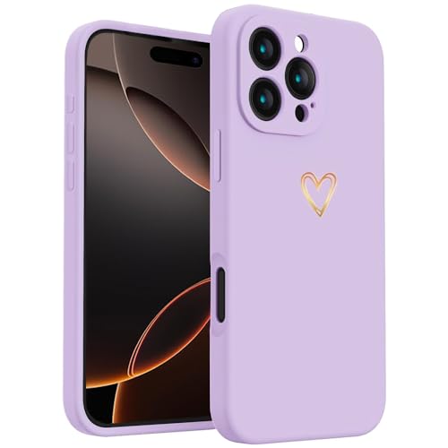 Beetop Kompatibel Mit iPhone 16 Pro Hülle Schutzhülle Silikon TPU Stoßfest Handyhülle Case Cover für iPhone 16 Pro - Lila von Beetop