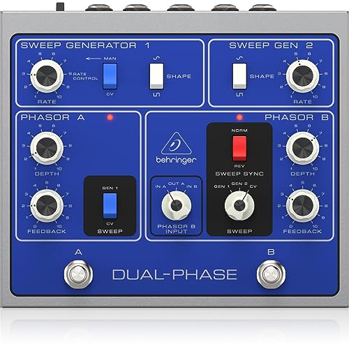Behringer DUAL PHASE Authentischer Dual-Analog-Phasenschieber mit 12 Optokopplern Behringer DUAL PHASE Authentischer Dual-Analog-Phasenschieber mit 12 Optokopplern von Behringer
