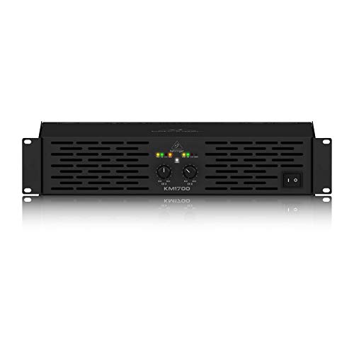 Behringer KM1700 Professioneller 1700-Watt-Stereo-Leistungsverstärker mit ATR (Accelerated Transient Response) von Behringer