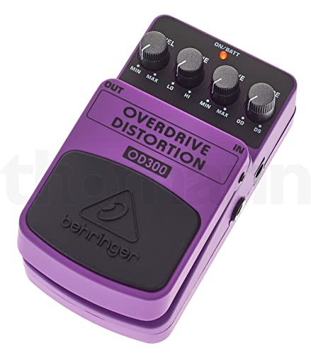 Behringer OVERDRIVE/DISTORTION OD300 2-Mode Overdrive/Distortion Effektpedal von Behringer