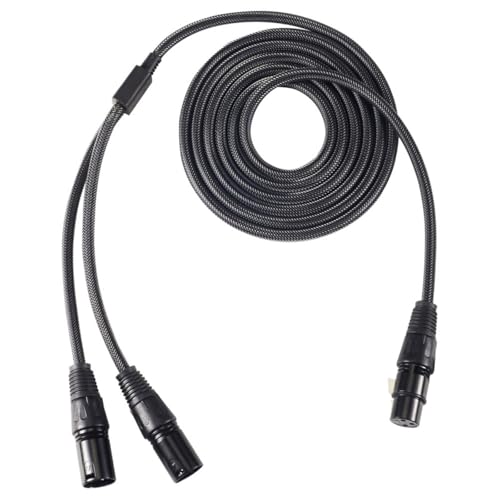 Beimus 6,35 mm auf 2XLR Splitterkabel, 2XLR-Stecker auf 6,35 mm Buchse, Y-Splitterkabel, Mikrofon-Splitterkabel für Verstärker Beimus 6,35 mm auf 2XLR Splitterkabel, 2XLR-Stecker auf 6,35 mm Buchse, Y-Splitterkabel, Mikrofon-Splitterkabel für Verstärker von Beimus