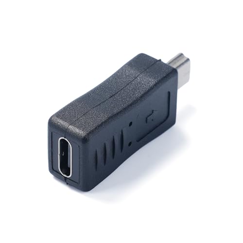 Beimus Tragbarer Typ-C auf 5-poliger USB-Adapter für Digitalkamera, MP3-Player, unterstützt Lade- und Datensynchronisation, kleine Anschlüsse von Beimus