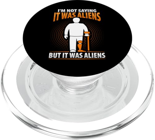 Bein Prothese Amputation Alien für einen Beinamputierten PopSockets PopGrip für MagSafe von Beinprothesen-designs