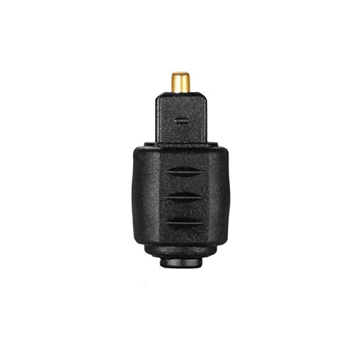 BeisDirect Toslink-Stecker, optischer Audio-Adapter, 3,5-mm-Klinkenstecker auf digitalen Toslink-Stecker, Audio-Adapter für hervorragende Audioqualität, Schwarz von BeisDirect