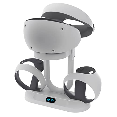 BeisDirect VR2 Controller Ladestation, Ladestation Kompatibel mit PS VR2 Controller Ladeständer Mit Aufbewahrung Brillenhalter PSVR2 Spiel Zubehör von BeisDirect