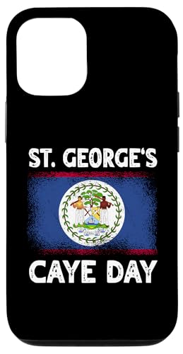 Hülle für iPhone 12/12 Pro St. George's Caye Day Belize Flagge Belizean Independence Day von Belize Flag Designs Proud Belizean Heritage