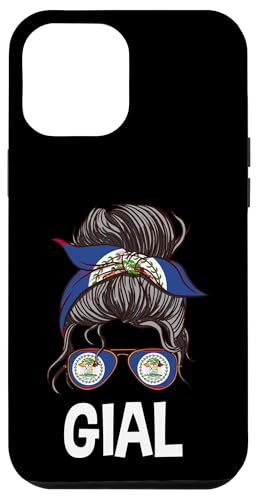 Hülle für iPhone 12 Pro Max Gial Belizean Girl Unordentliches Damenkleid in Bun Wear Belize von Belize Flag Designs Proud Belizean Heritage