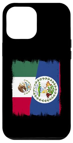 Hülle für iPhone 15 Pro Max Mexiko Belize Flagge Mexikanische belizische Flaggen Souvenir von Belize Flag Designs Proud Belizean Heritage