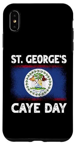 Hülle für iPhone XS Max St. George's Caye Day Belize Flagge Belizean Independence Day von Belize Flag Designs Proud Belizean Heritage