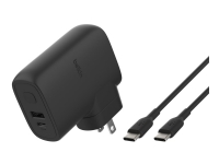 Belkin BoostCharge - Powerbank/Netzteil - 5000 mAh - 25 Watt - Schnellladung, PD 3.0 - 2 Ausgangsanschlüsse (USB, 24 Pin USB-C) - schwarz von Belkin Components