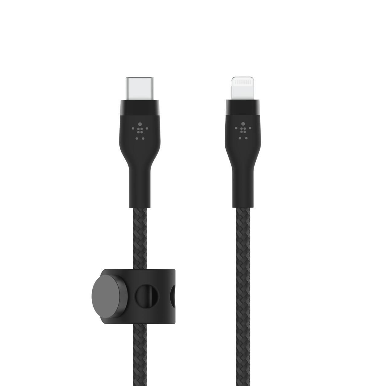 Belkin BoostCharge Pro Flex USB-C Kabel mit Lightning Connector (1m, Schwarz) von Belkin