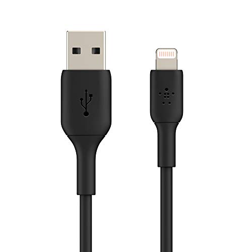 Belkin Lightning-Kabel (Boost Charge Lightning-/USB-Kabel für iPhone, iPad, AirPods) MFi-zertifiziertes iPhone-Ladekabel (Schwarz, 2 m) von Belkin
