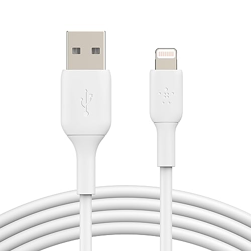 Belkin Lightning-Kabel (Boost Charge Lightning-/USB-Kabel für iPhone, iPad, AirPods) MFi-zertifiziertes iPhone-Ladekabel (Weiß, 3 m) von Belkin