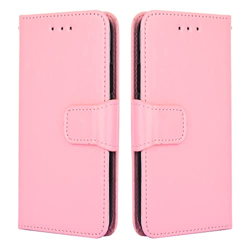 Honor Magic 7 Pro Handyhülle, Hülle Leder Flip Case [Kartenfach] [Standfunktion] [Magnetschnalle] Wallet Case für Honor Magic 7 Pro(Pink) von BellaCase