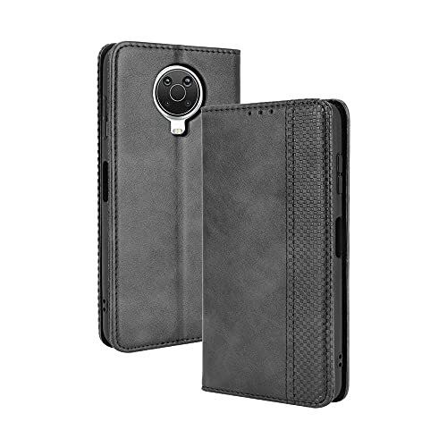 Nokia G10/G20 Hülle [Brieftasche] [Klammerfunktion] [Kartenfächer] [Magnetic Flip Cover] Kompatibel mit Nokia G10/G20 Smartphone(Schwarz) von BellaCase