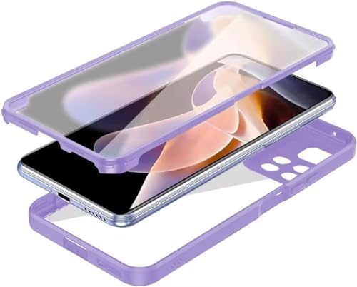 Belzsxy 360 schützen Grad Handyhülle Für Samsung Galaxy A56 Hülle,Ganzkörper Schutzhülle mit eingebautem Anti-Kratzer Displayschutz [Anti Gelb] Case Für Samsung Galaxy A56,Violett von Belzsxy