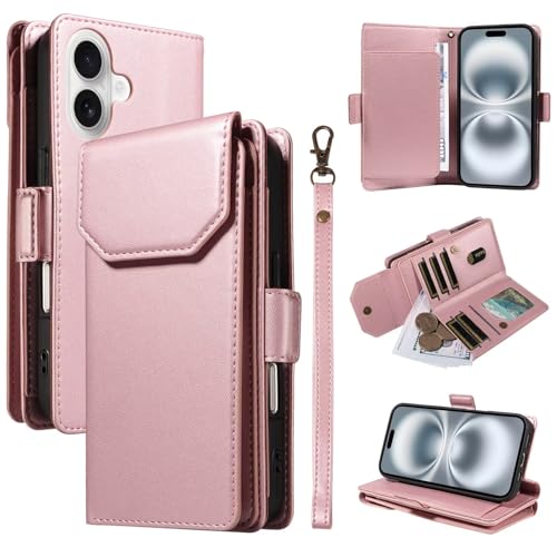 Belzsxy Handyhülle für Samsung Galaxy A70/A70S Hülle, Premium Leder Tasche Flipcase [15 Kartenschlitzen] [Magnetverschluss] [Standfunktion] kompatibel mit Samsung Galaxy A70/A70S Schutzhülle,Rosa von Belzsxy