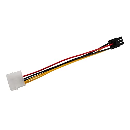 Benedik Kabel (R) 4-Pin Stecker zu 6-Pin Buchse Stromkabel Fuer PCIe PCI Express Adapter weiblich von Benedik